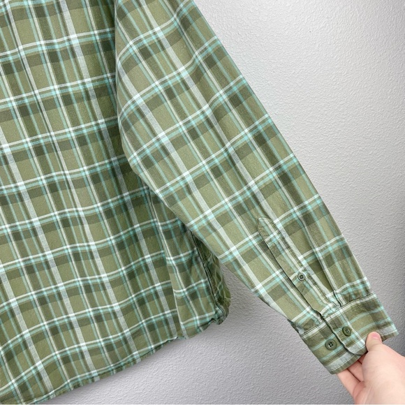 Mountain Hardwear Men's Large Plaid Collared Shirt Big Cottonwood Long Sleeve - Picture 14 of 16